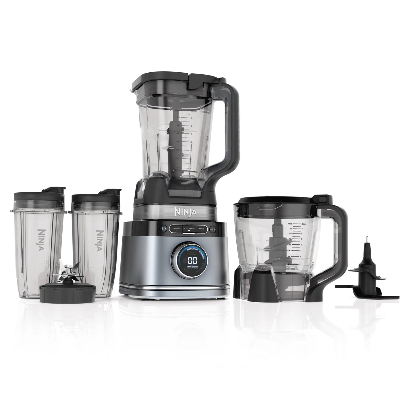 Ninja Detect Kitchen System Power Blender and Processor with Blend Sense Technology Silver TB400