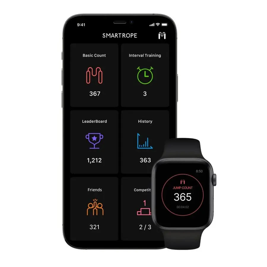 XMSJ Smart Rope LED Jump Rope With Fitness Data Tracking