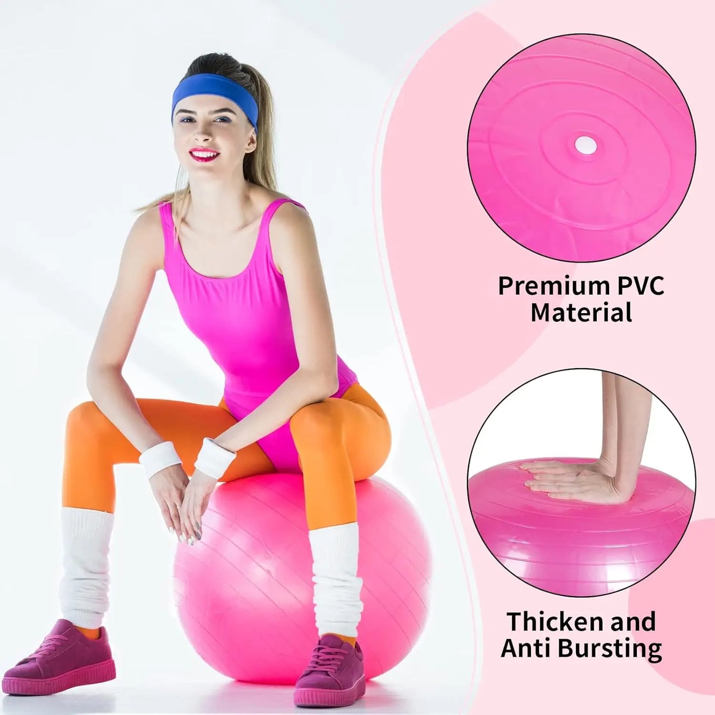 10 Pcs Pilates Exercise Balls for Fitness and Training