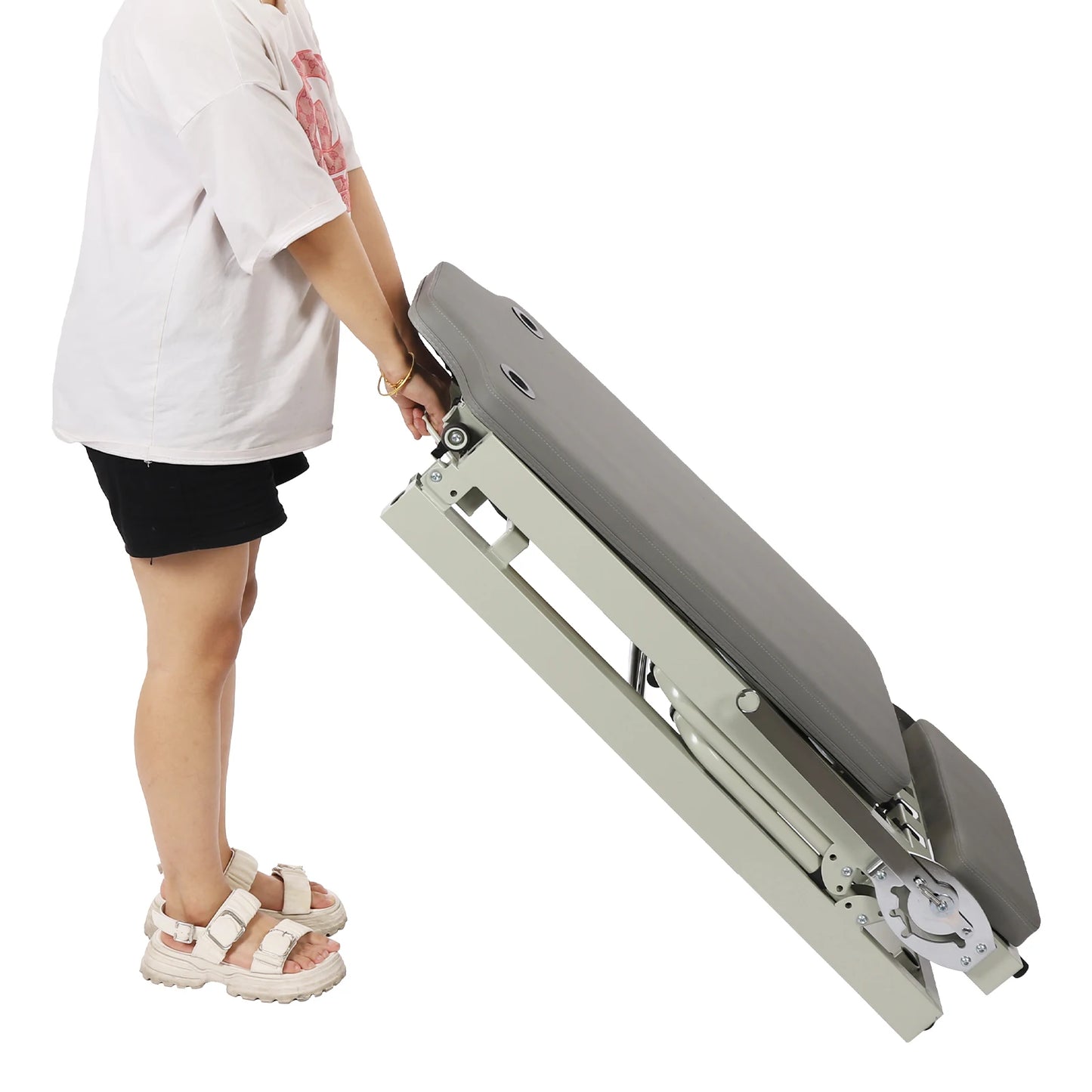 Foldable Pilates Reformer Machine Multifunctional Yoga Fitness Equipment