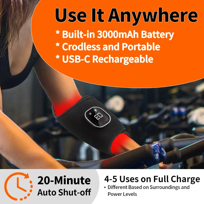 Wrist Ankle Light Therapy Massage Belt Wireless 660nm 850nm