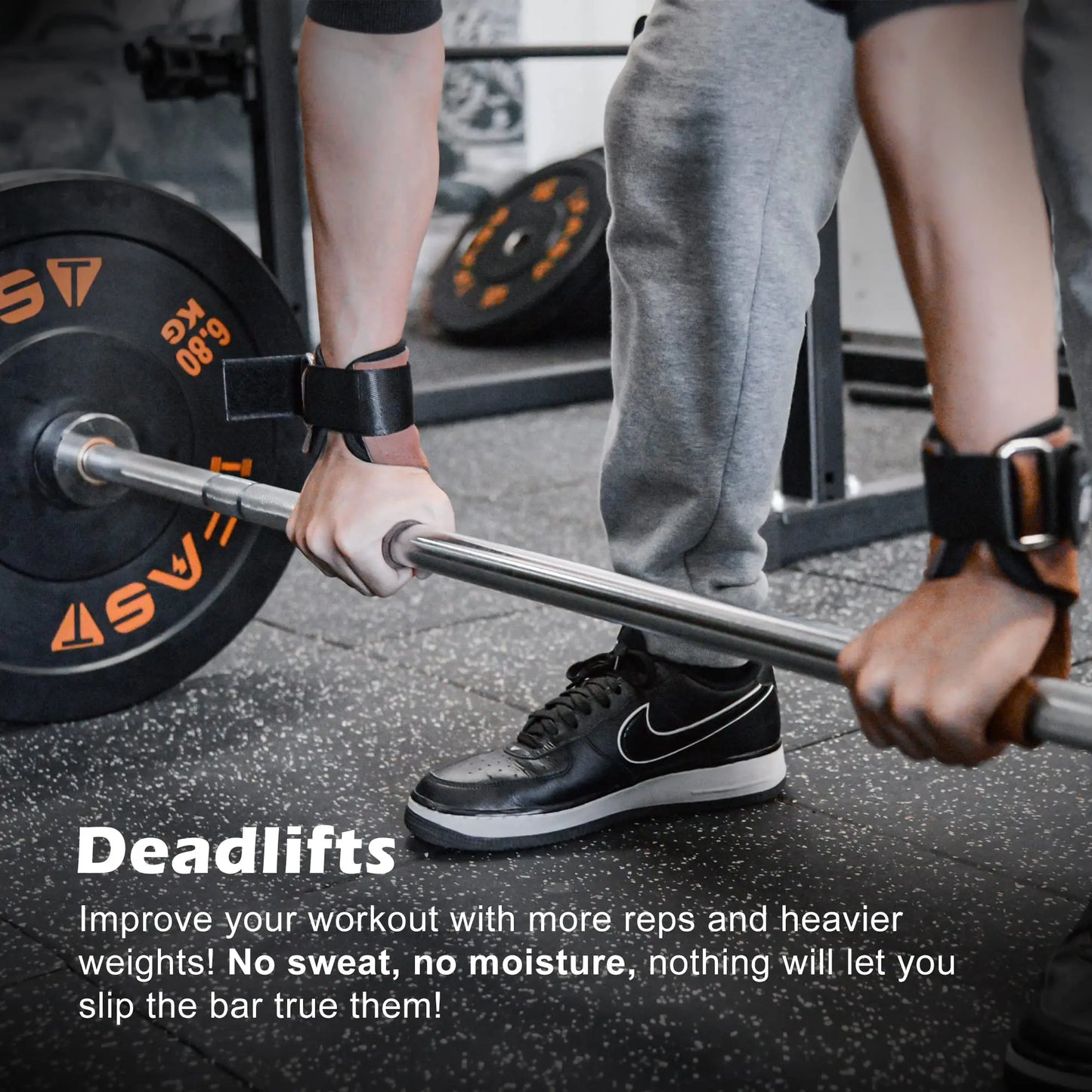2Pcs Cowhide Gym Gloves Anti Skid Weight Lifting Pads Deadlift Workout Fitness Palm Protection Guards