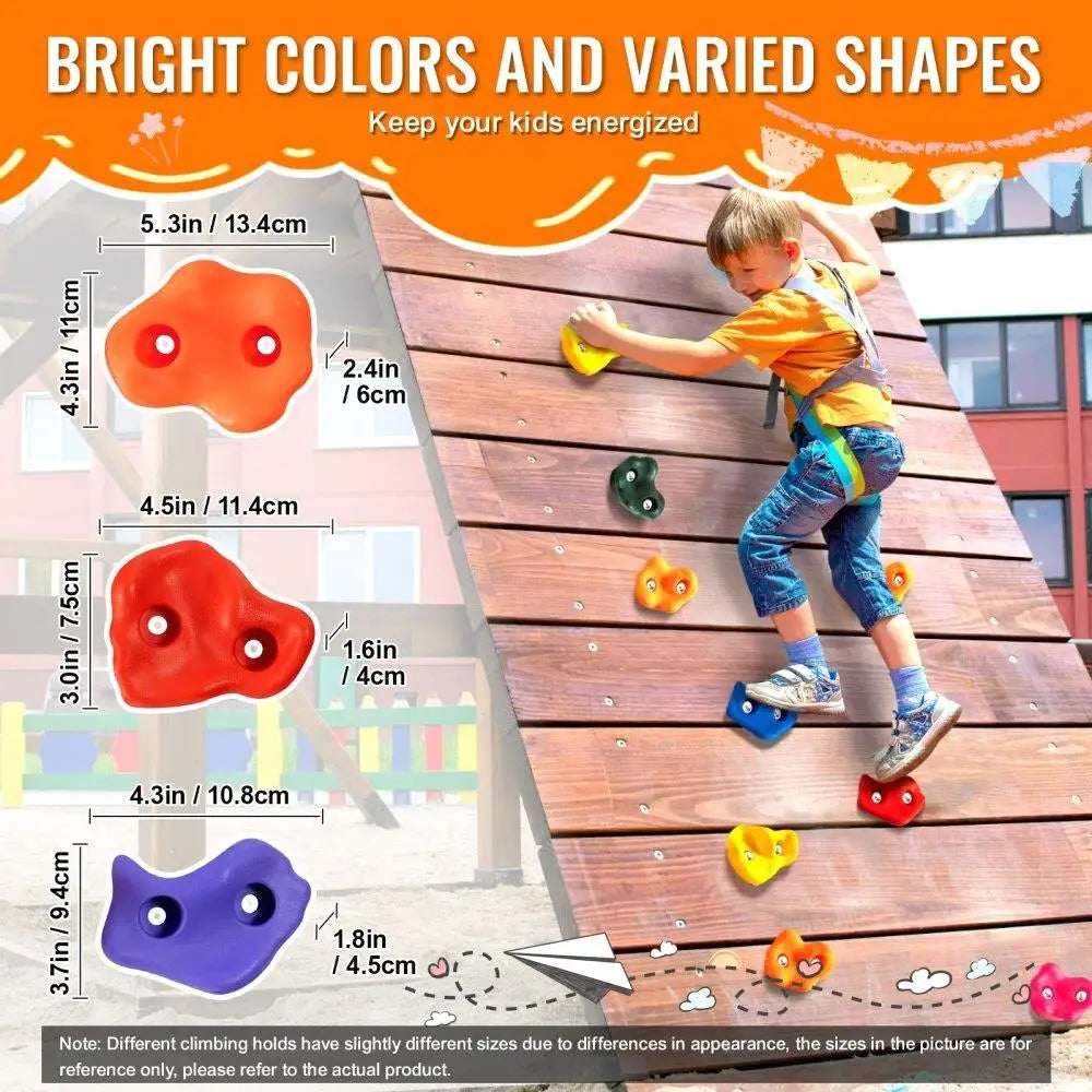 72 Rock Climbing Holds for Indoor and Outdoor Use Rock Wall Climbing Grips