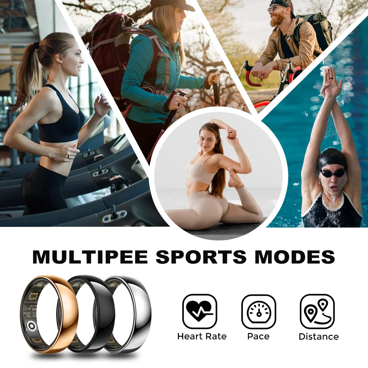 Miro R1 Smart Ring Health Tracker Blood Oxygen Heart Rate