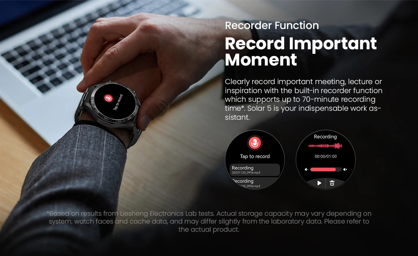 HAYLOU Solar 5 Voice Calling Smartwatch Health Tracking