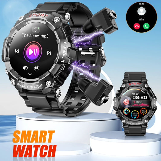 LaNikar Smart Watch AMOLED Display Heart Rate Monitoring In-Ear Headphones