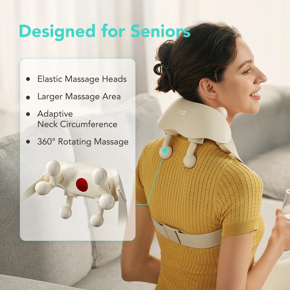 SKG 6D Cordless Deep Tissue Neck Massager With Heat