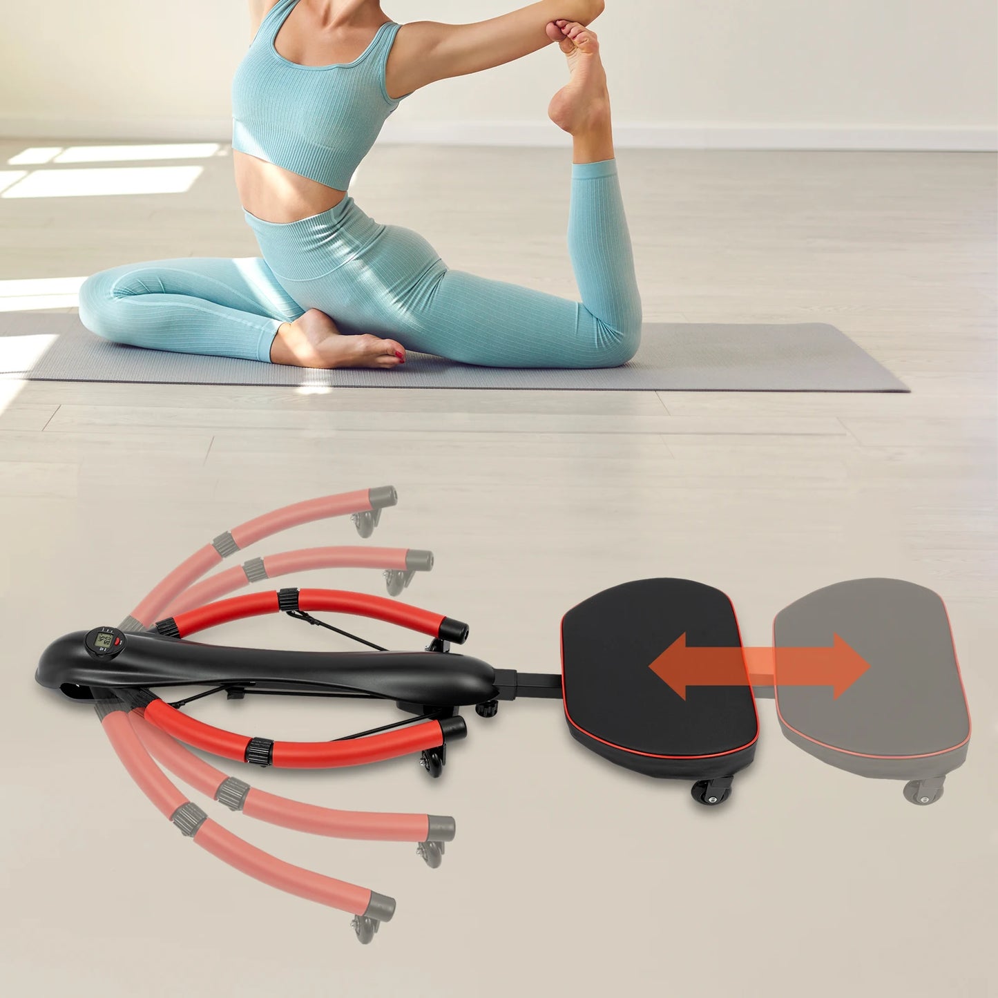 Foldable Dragonfly Ab Trainer Core Workout Machine 330lbs Capacity