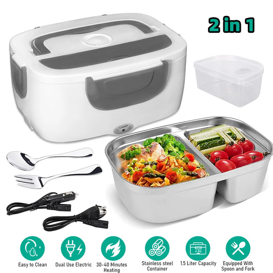 MDHAND 3 In 1 Electric Lunch Box Heater 65W Leakproof