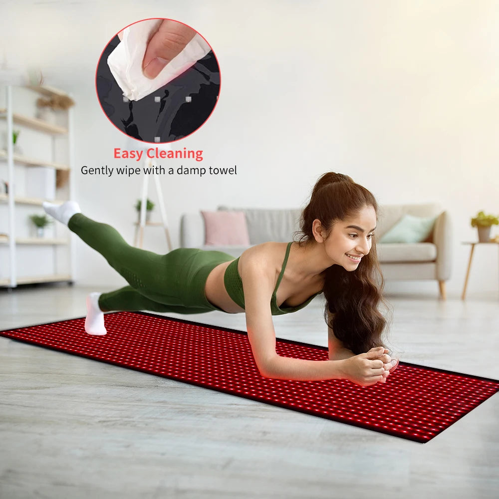 Electronic Full Body Red Light Mat 1280 LEDs Pain Relief