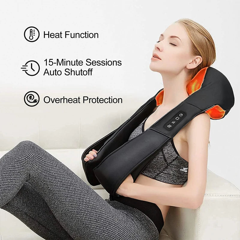 Medcursor Shiatsu Neck And Shoulder Back Massager Heated U Shape