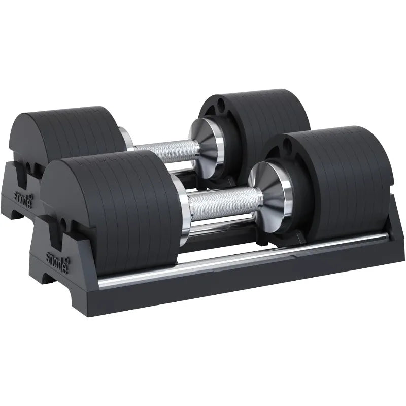 Adjustable Dumbbell Set 80 Lbs Capacity for Home Gym