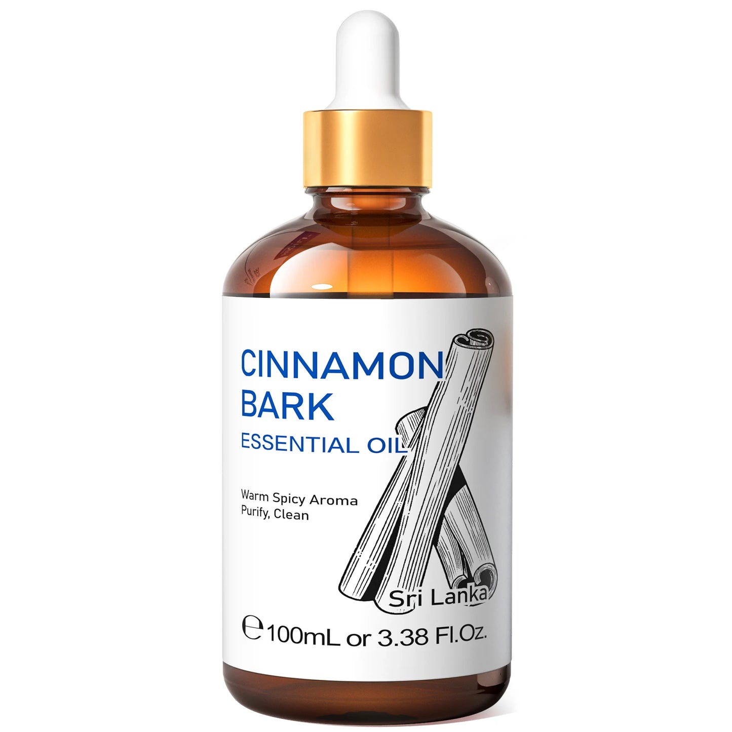 HIQILI Cinnamon Bark Pure Essential Oil for Aromatherapy