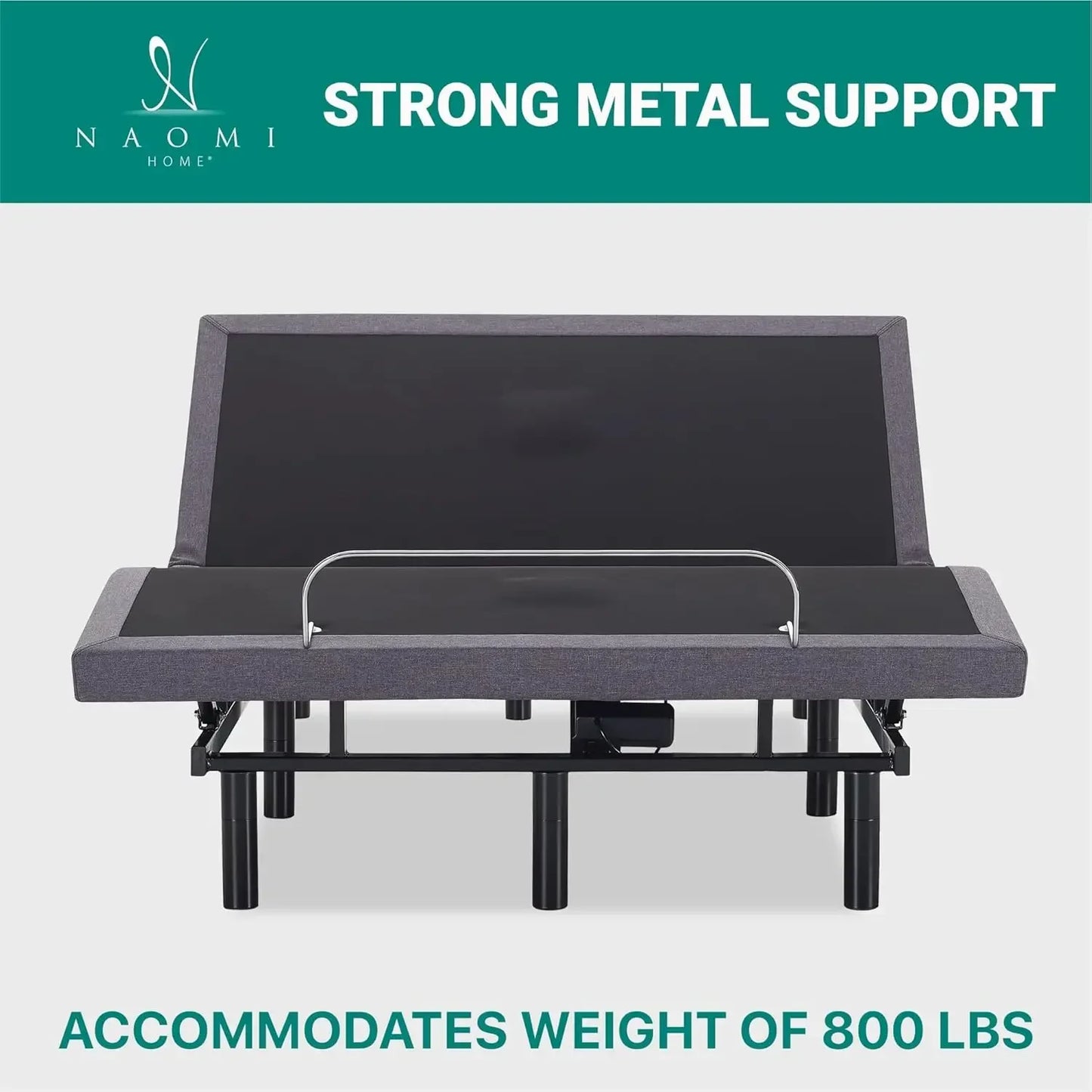 XMSJ Idealbase Adjustable Bed Frame With Lumbar Support USB Ports