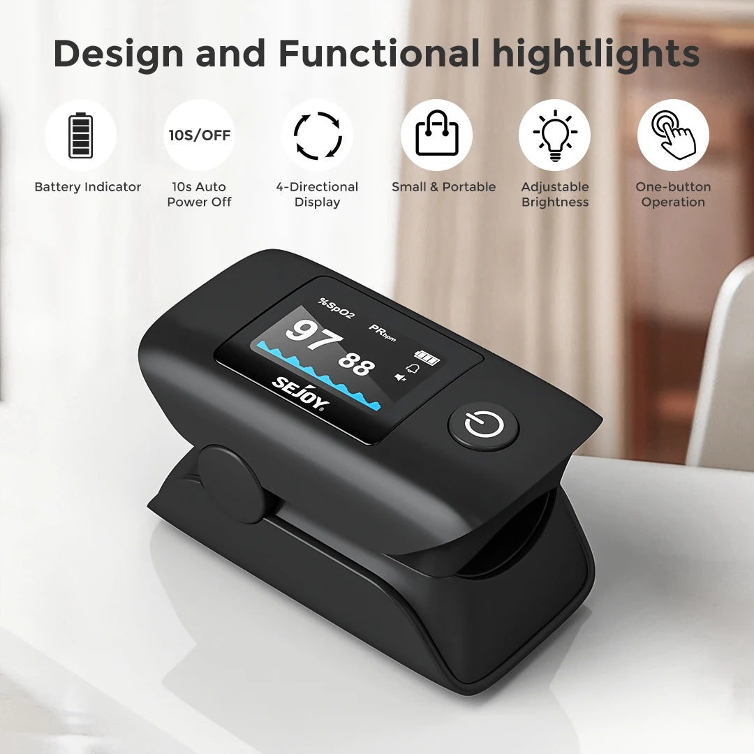 Sejoy Wrist Blood Pressure Monitor And Pulse Oximeter