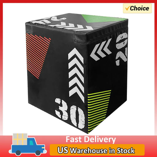 3 In 1 Plyometric Jump Box With Hardwood And FoamPadding
