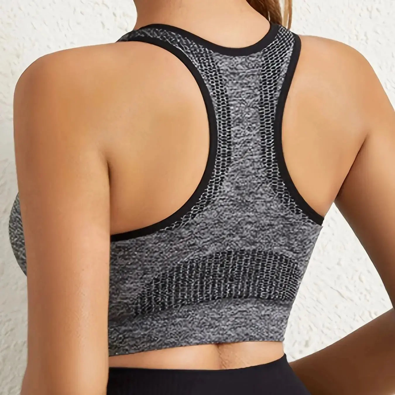VEYKCN Women's Backless Padded Yoga Sports Bra Low Impact
