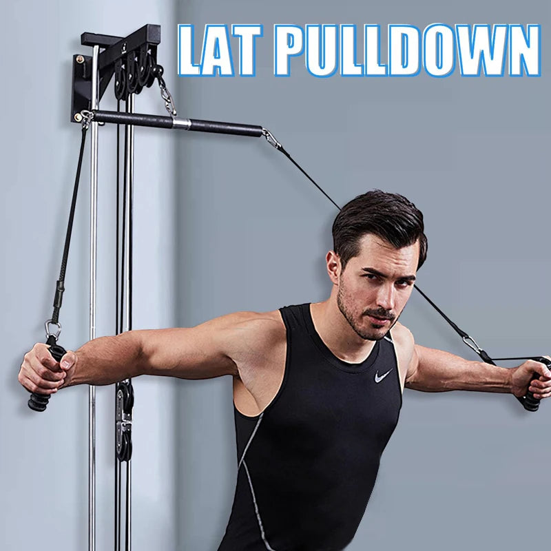LAT Pulldown Attachments Straight Bar For Strength Training