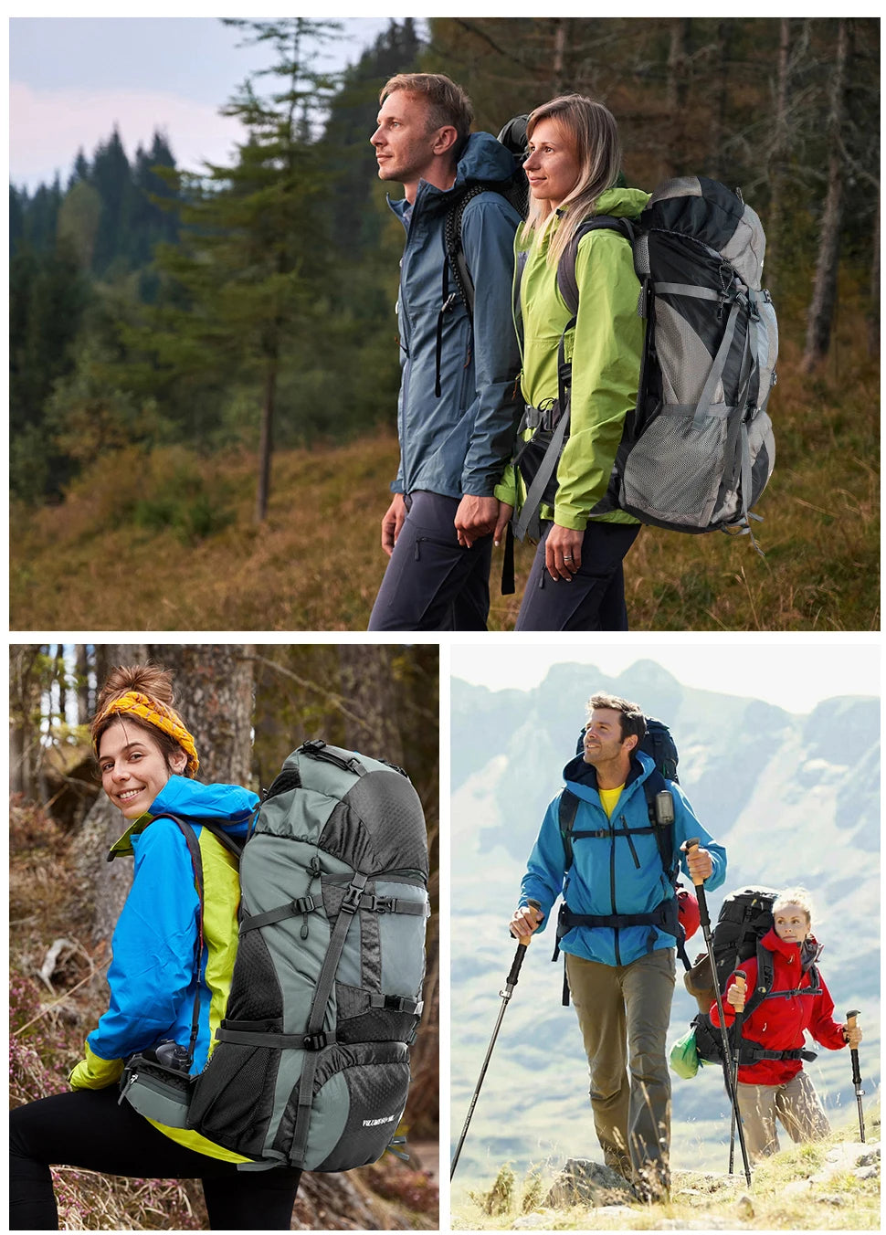 WESTTUNE Explorer Internal Frame Backpack Rain Cover Hiking