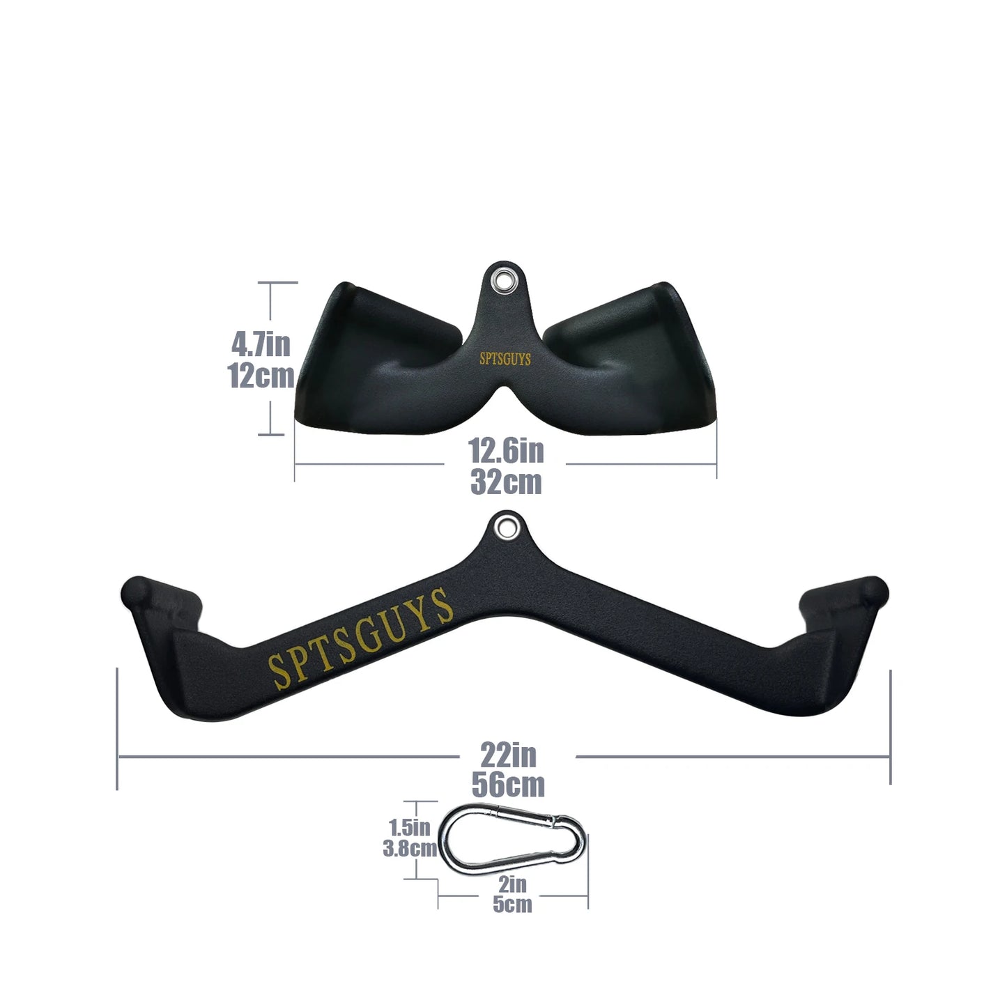 Home Gym Fitness Lat Pull Down Bar Attachments for Cable Pulley System Strength Training