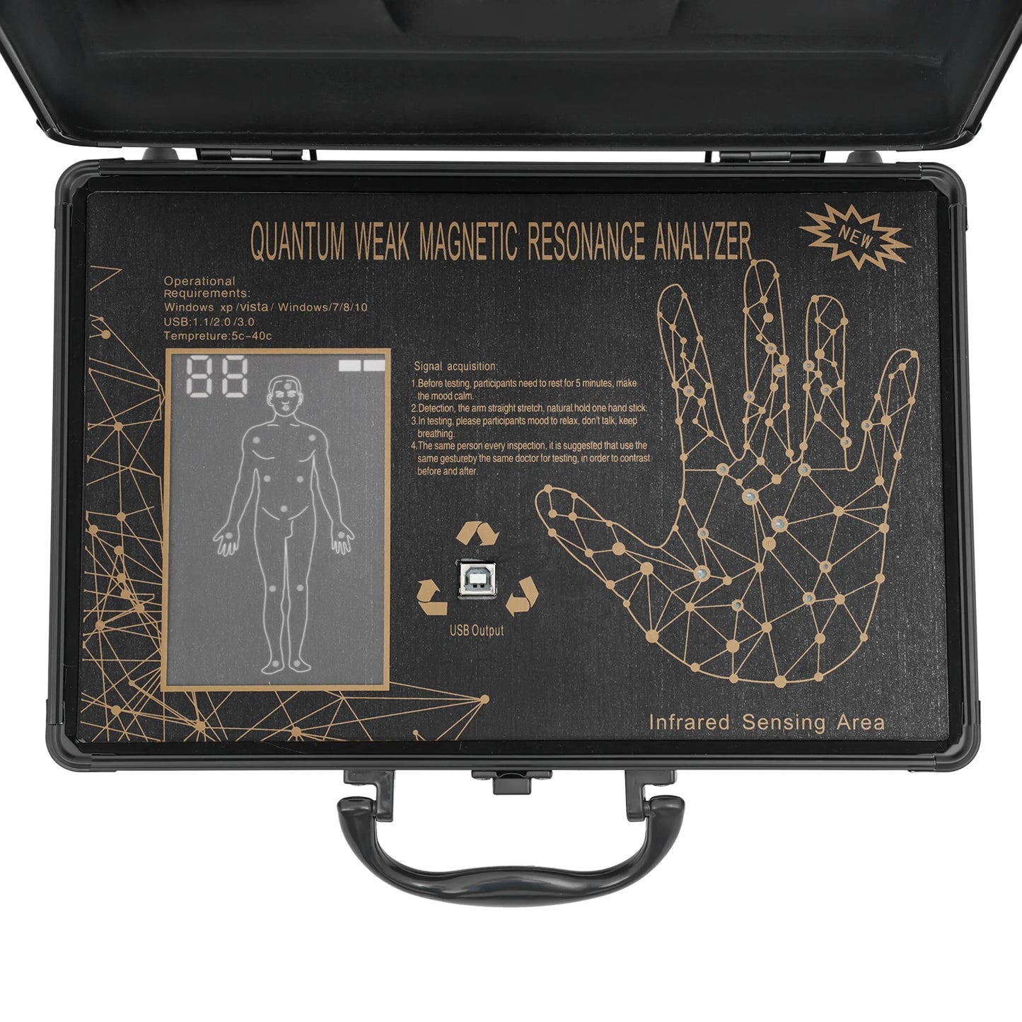 Quantum Analyzer Magnetic Body Scanner Health Detector