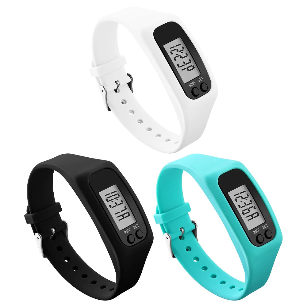 APWIKOGERH Led Pedometer Bracelet Fitness Calorie Counter Watch
