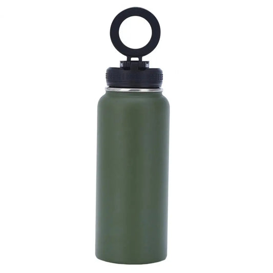 Stainless Steel Insulated Water Bottle With Magnetic Phone Holder