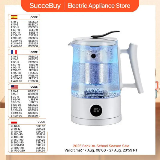 VEVOR Hydrogen Water Pitcher Ionizer Generator Technology