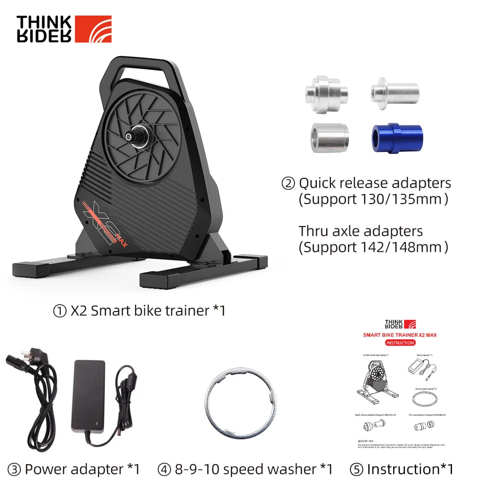 ThinkRider X2Max Smart Bike Trainer With Built-In Power Meter