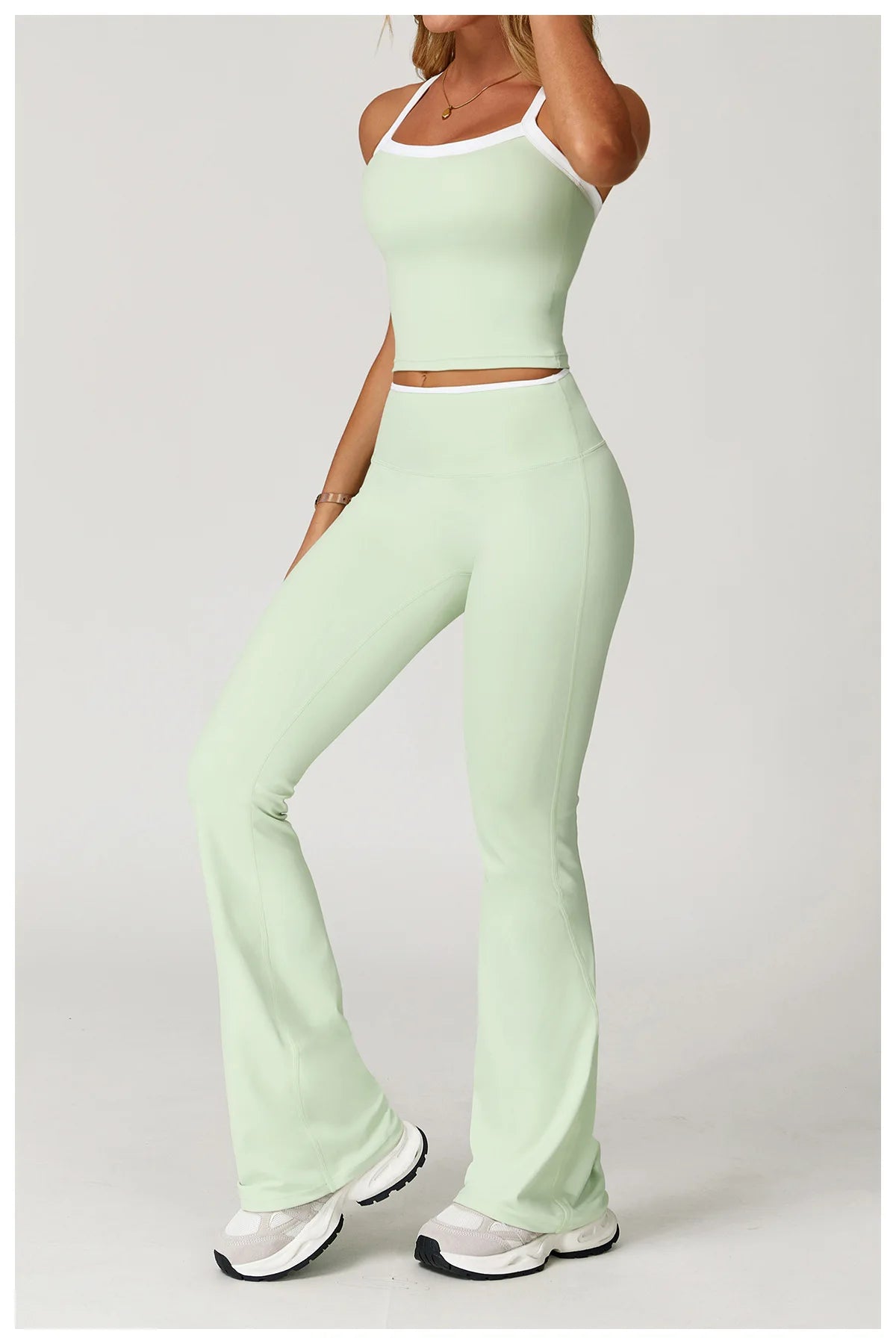 SWELTERINGCN Women 2 Piece Tracksuit Yoga Set Gym Wear