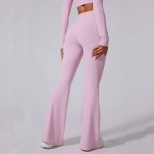 CN Sichuan Guangdong Womens High Waist Flared Leggings