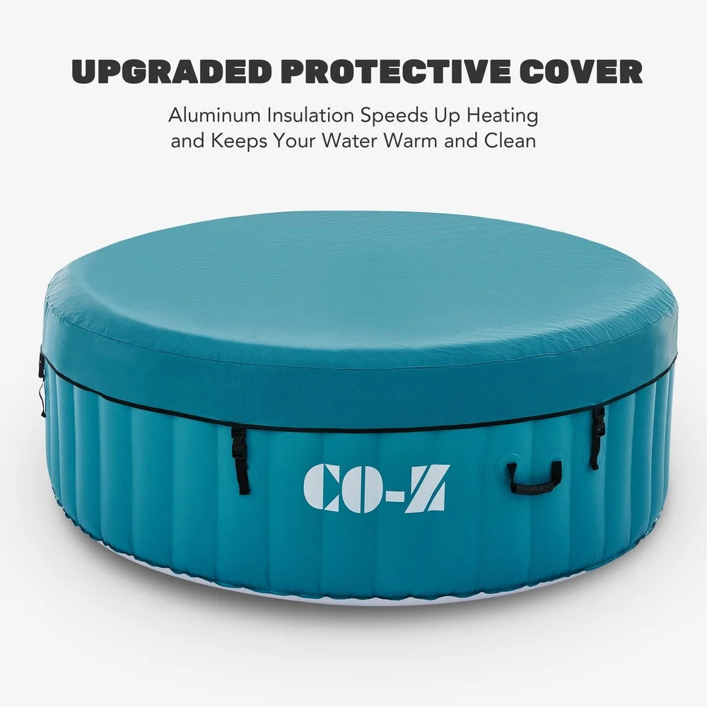XMSJ Inflatable Hot Tub Portable Spa With 120 Jets Pump