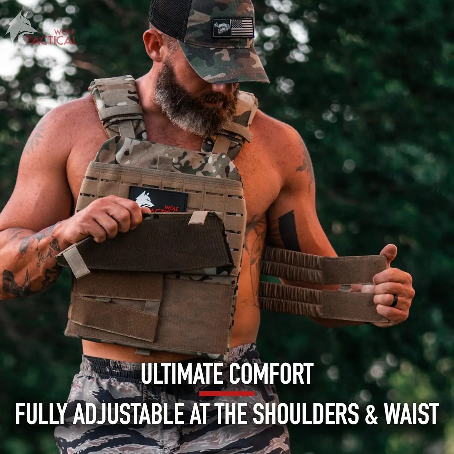 Hign Concerned Chemical Adjustable Weighted Vest For WODs