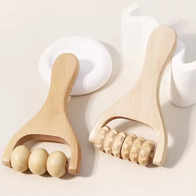 Kimhome Full Body Wooden Fascia Roller Manual Massager
