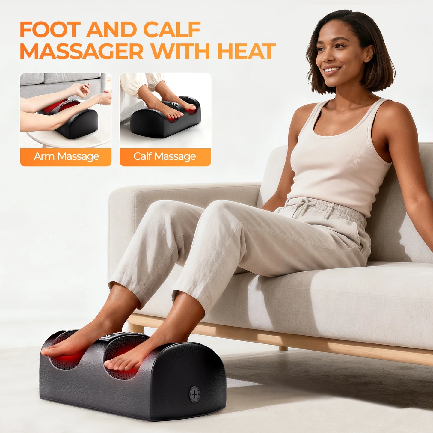 HOMEMASSA Shiatsu Full Body Massage Mat With Heat Massager Pad