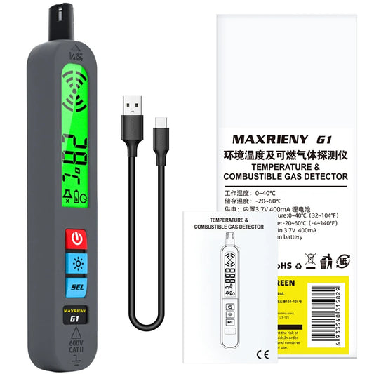BSIDE G1 Portable Gas Leak Detector With Digital LCD Alarm