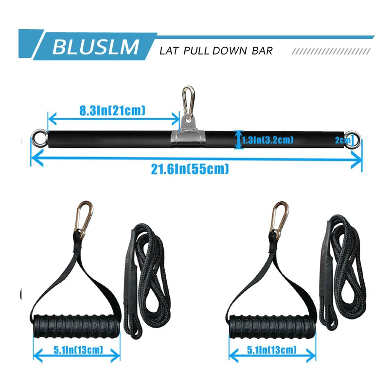 LAT Pulldown Attachments Straight Bar For Strength Training