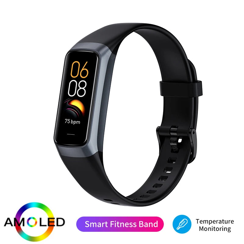 LIGE Amoled Smart Watch Smartwatch Band Women Heart Rate Blood Waterproof Connected Smart Bracelet Sport Fitness Tracker Watch