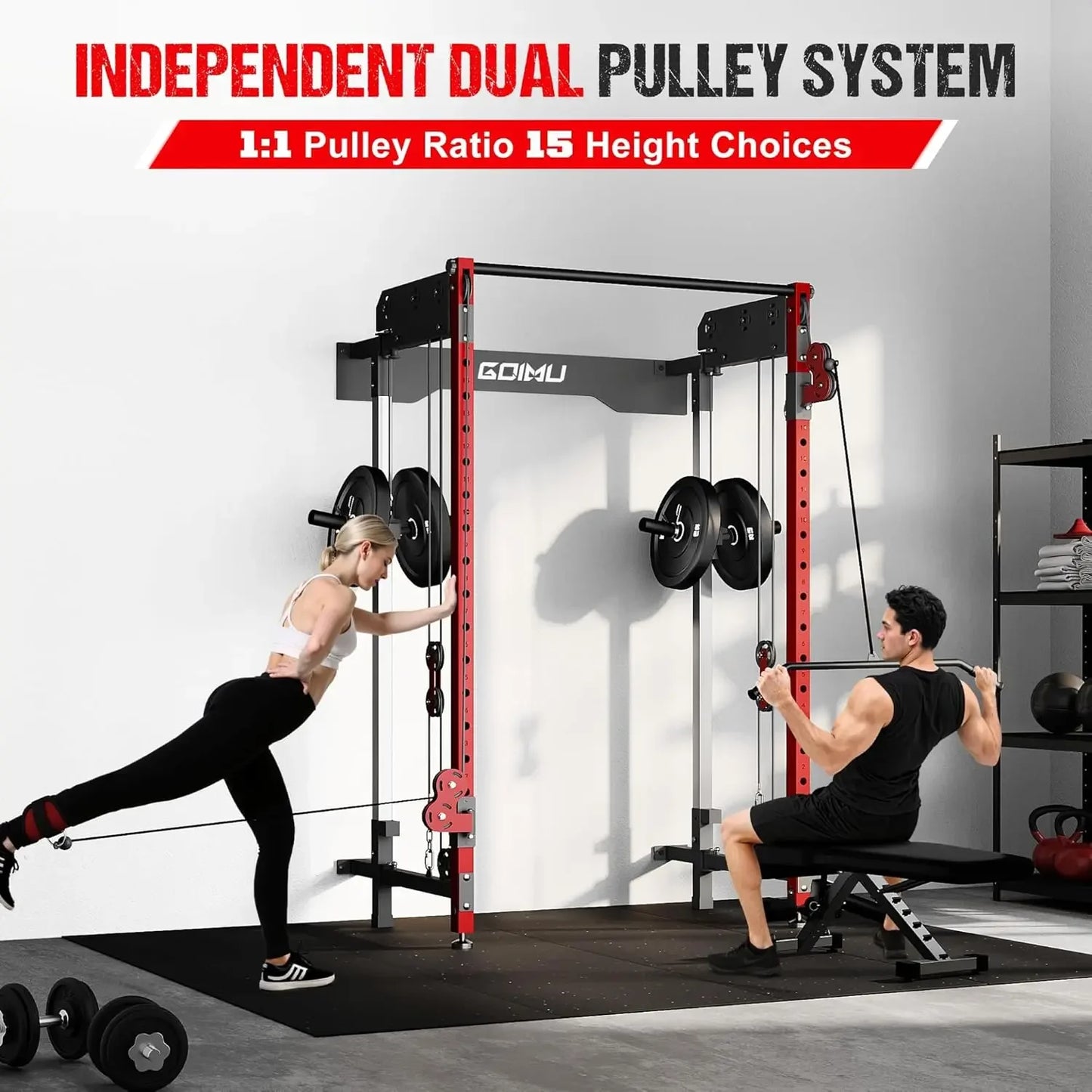 WM3 V4 Folding Wall Mounted Rack With Dual Pulley System