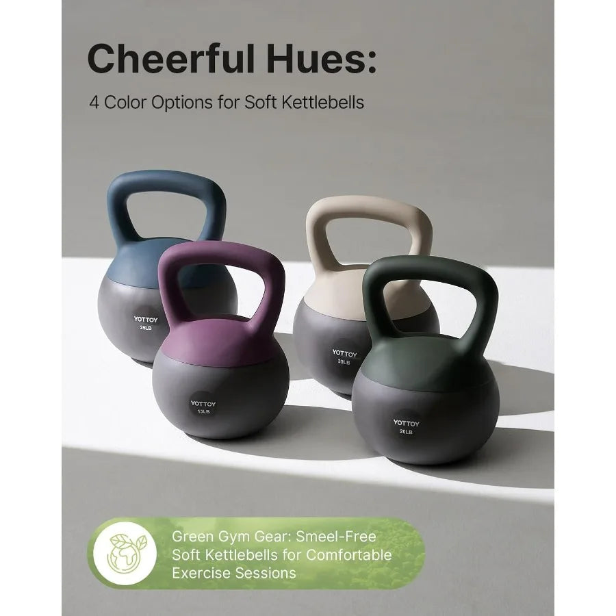 LISM Soft Kettlebell Set For Strength Training Home Workouts