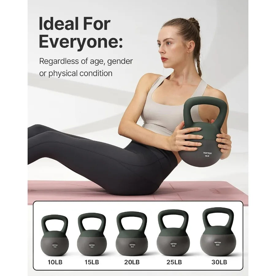 LISM Soft Kettlebell Set For Strength Training Home Workouts