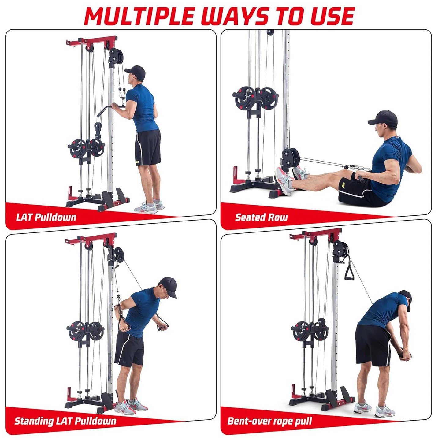 HiMISS LAT Pulldown Machine Multi Functional Cable Home Gym
