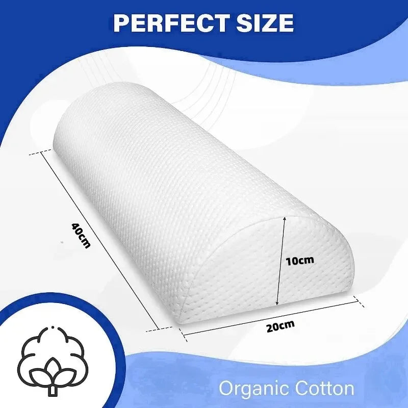 Memory Foam Bolster Pillow For Legs Back And Head Support