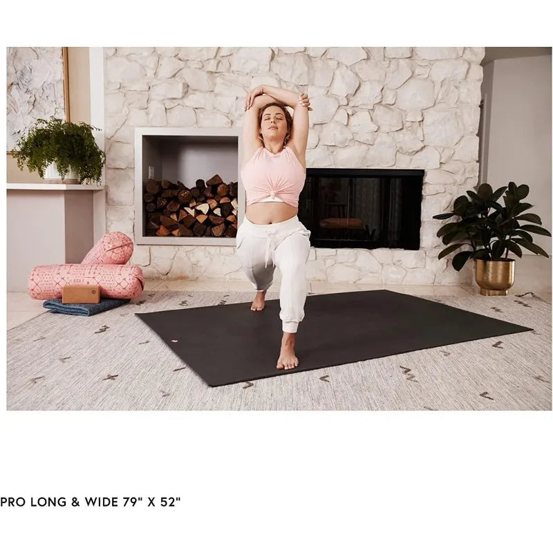 Manduka PRO Yoga Mat - Teacher Recommended, Non-Slip Textured 6mm Ultra-Dense, Hot Yoga Workout, Studio at Home Pilates