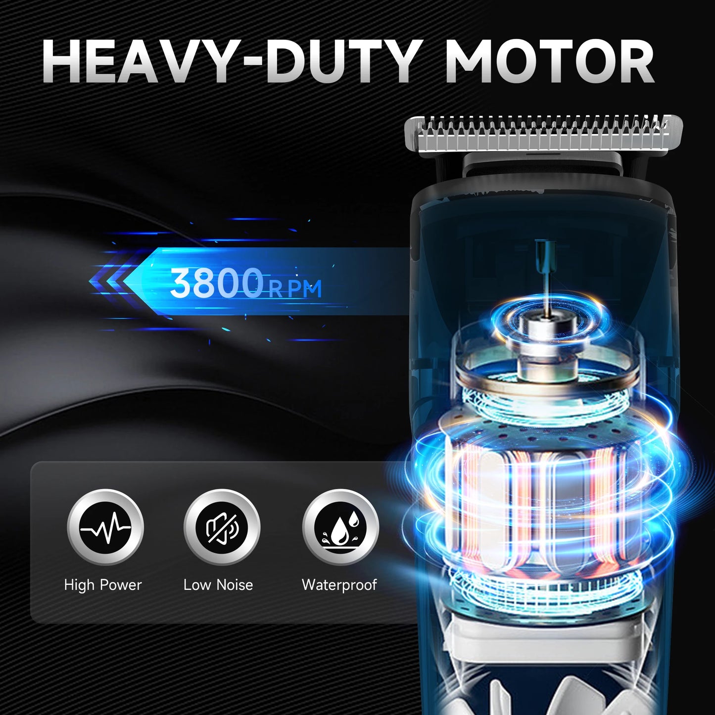 Sejoy Men's Grooming Kit Cordless Electric Beard Trimmer Hair Clippers USB Rechargeable Nose Trimmer
