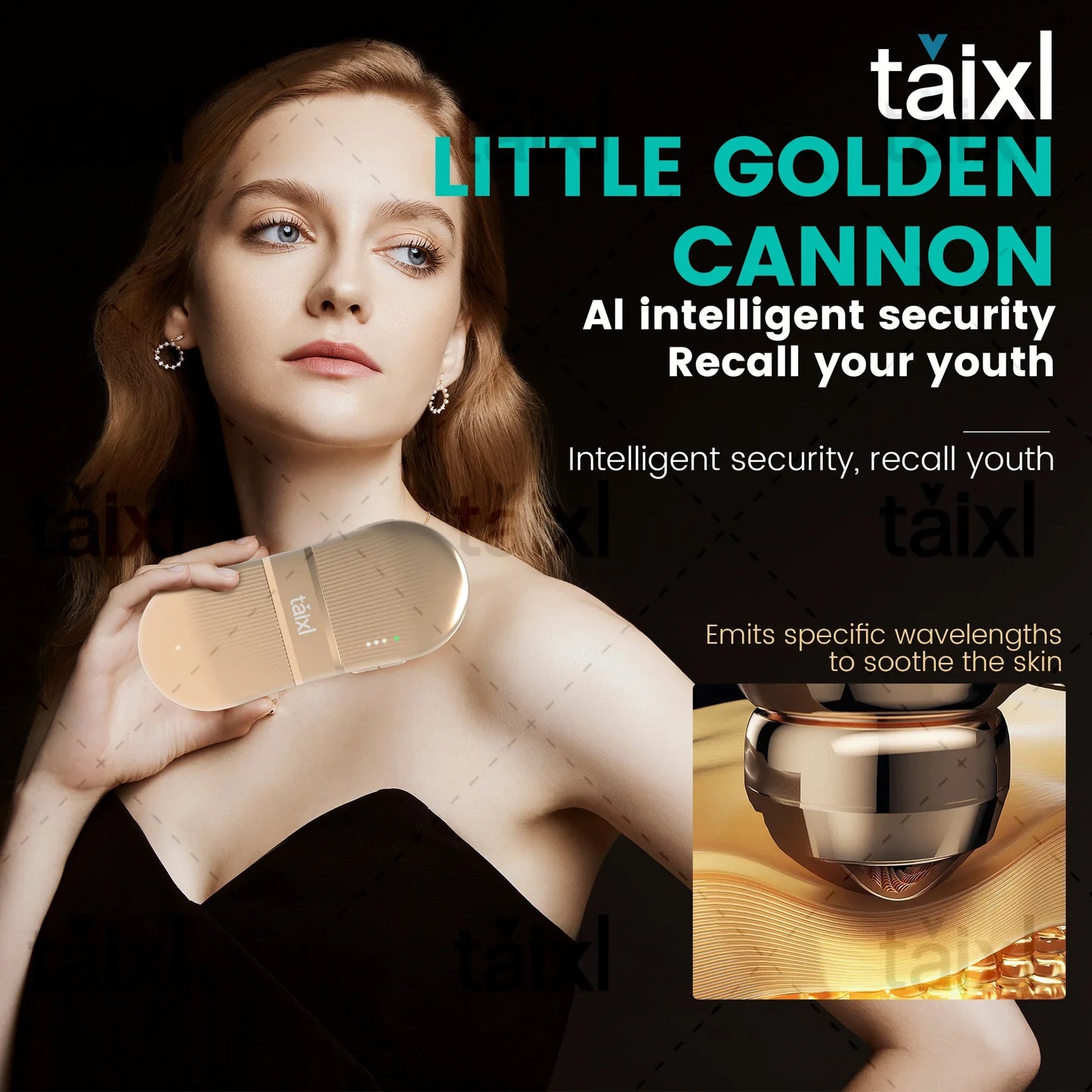 AI Safety Enhanced Super Yellow Light Low-Energy Ultrasound Device for Beauty Lifting - Advanced Skin Rejuvenation Technology