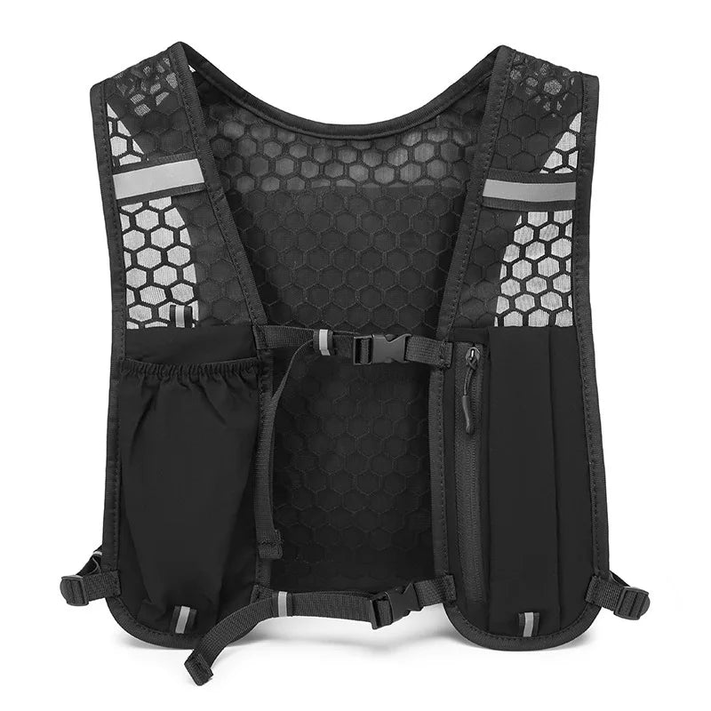 Biking Running Hydration Vest Reflective Chest Pack Phone