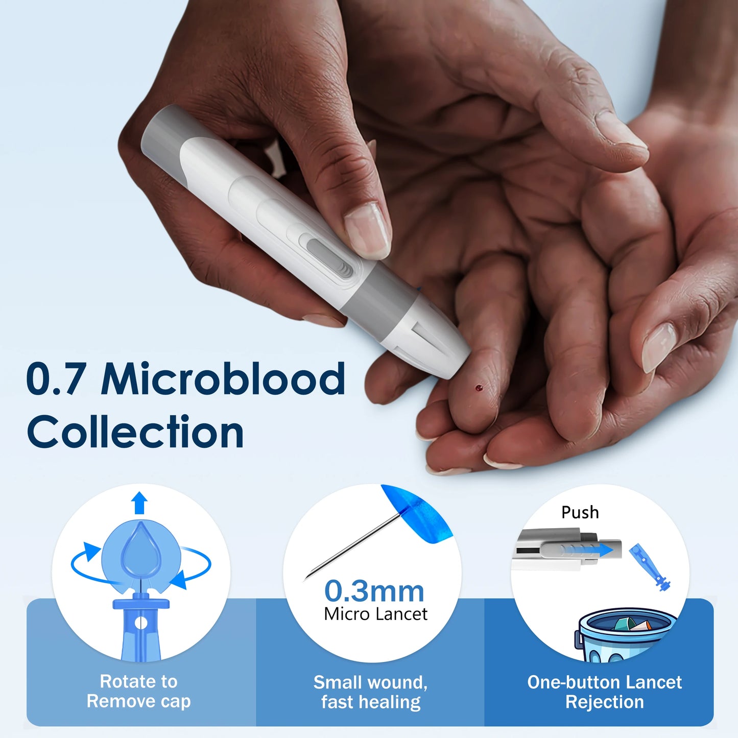 Linksun Glucose Meter Kit With Blood Sugar Test Strips