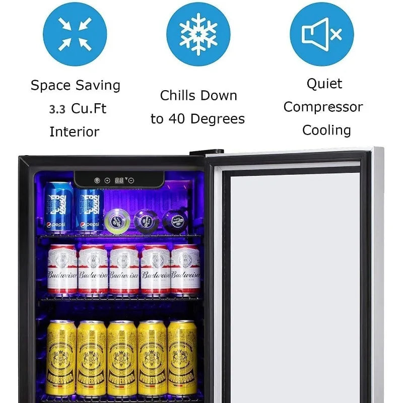 XMSJ Antarctic Star Beverage Refrigerator Mini Fridge