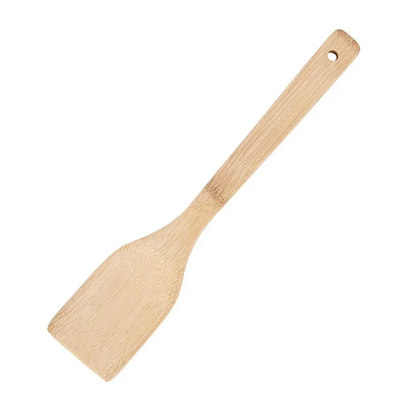 Feature Bamboo Nonstick Kitchen Spatula Turners Utensils For Cooking